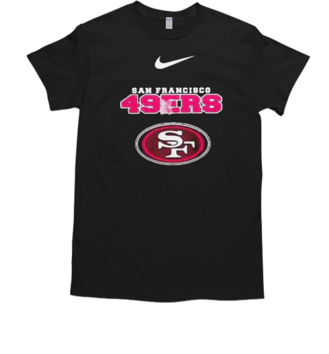 Nike San Francisco 49ers Football Pink Out Tackle Breast Cancer T-Shirt