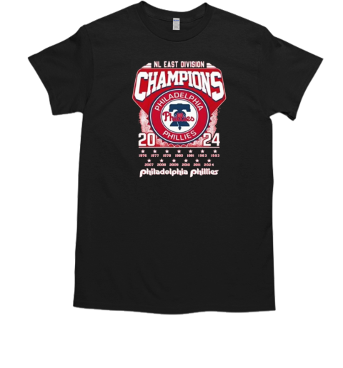 Philadelphia Phillies Nl East Division Champions 2024 T-Shirt