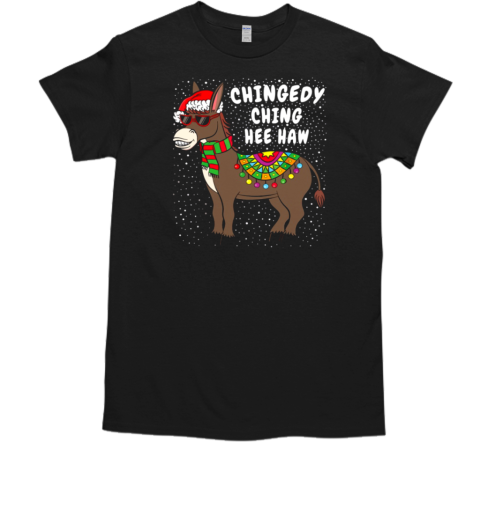 Chingedy Chong Hee Haw Santa Christmas Donkey T-Shirt