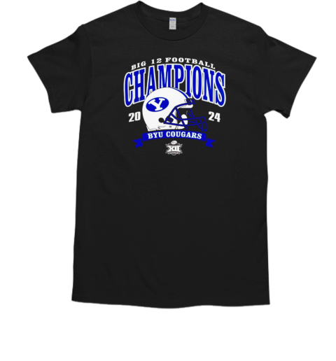 Big 12 Football BYU Cougars Champions 2024 logo T-Shirt