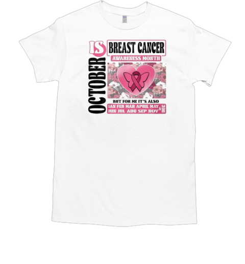 Breast Cancer Awareness Month Is October But For Me It's Also T- Classic Men's T-shirt