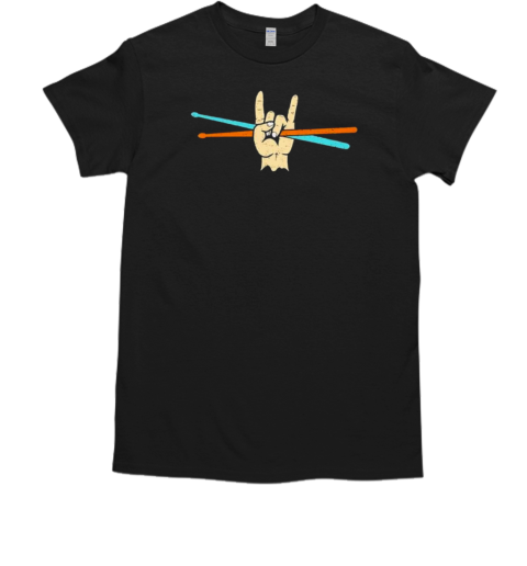 Drum sticks art percussion drum player T-Shirt