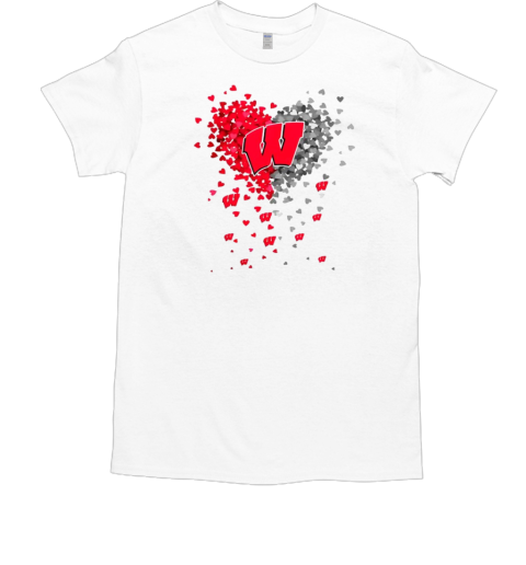 Heart full of football Wisconsin Badgers 2024 T-Shirt