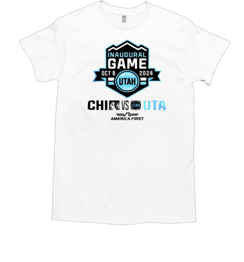 Inaugural Game America First Utah Hockey Club vs Chicago Blackhawks 2024 T-Shirt Inaugural Game America First Utah Hockey Club vs Chicago Blackhawks 2024 T-Shirt