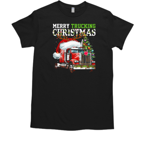 Merry Trucking Christmas Christmas Trucker Classic Men's T-shirt