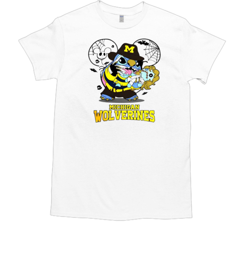 Michigan Wolverines Stitch Freddy Krueger Halloween 2024 T-Shirt Michigan Wolverines Stitch Freddy Krueger Halloween 2024 T-Shirt