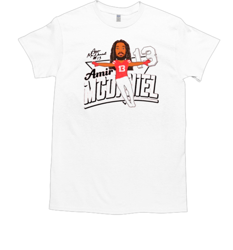 Amir McDanield 13 Caricature Louisiana Ragin' Cajuns football Signature T-Shirt Amir McDanield 13 Caricature Louisiana Ragin' Cajuns football Signature T-Shirt