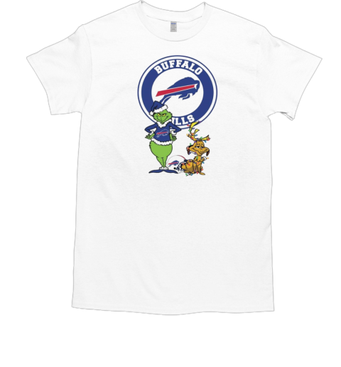 Grinch And Max Buffalo Bills Merry Christmas 2024 T-Shirt