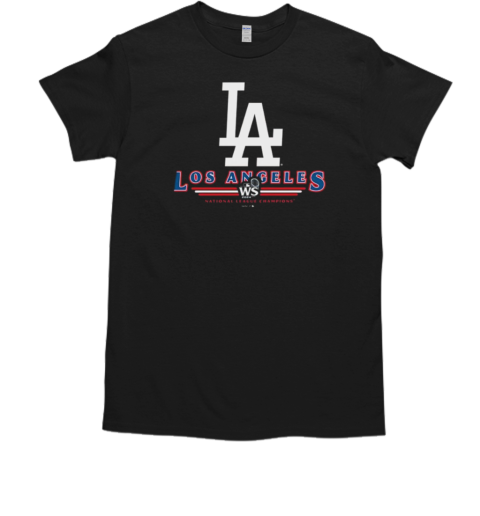 Los Angeles Dodgers Logo WS 2024 National League Champions T-Shirt