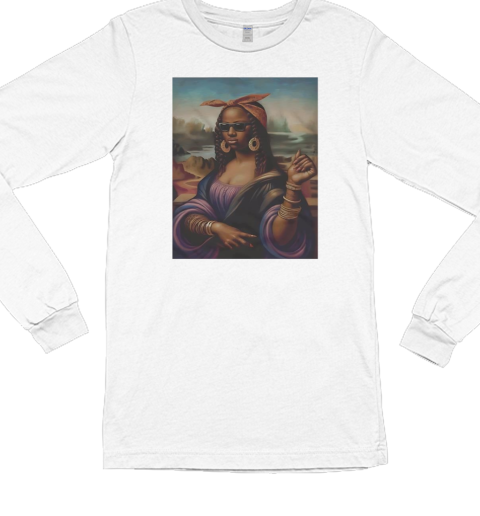 Mona Leisha funny retro T- Long Sleeved T-shirt 