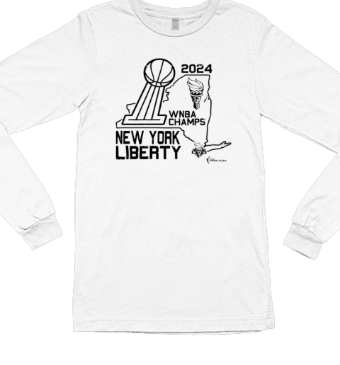 Stadium Essentials Mint New York Liberty 2024 WNBA Finals Champions Hometown T- Long Sleeved T-shirt 