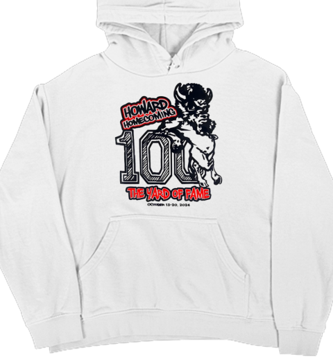 Howard homecoming 100 the yard of fame 2024 T- Unisex Hoodie