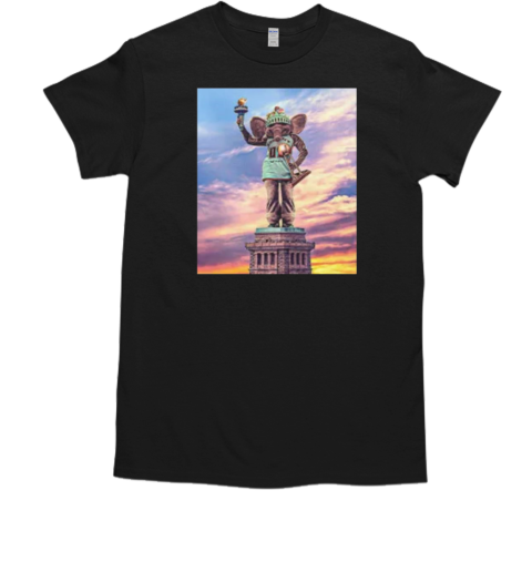 New York Liberty 2024 WNBA Champs Ellie The Elephant T-Shirt