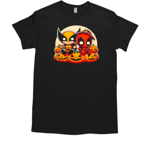 Deadpool and Wolverine Cute Halloween T-Shirt