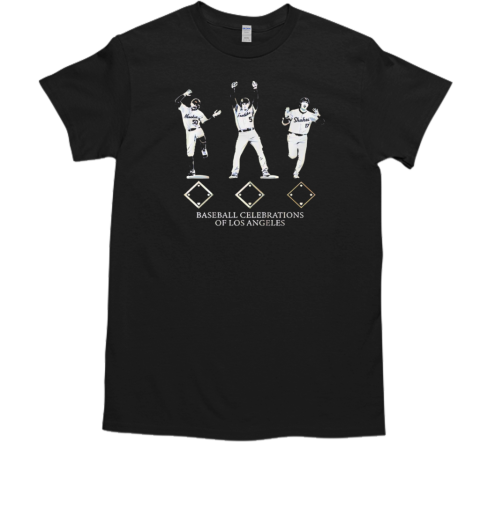 Mookie Betts and Freddie Freeman and Shohei Ohtani baseball celebrations of Los Angeles Dodgers T-Shirt