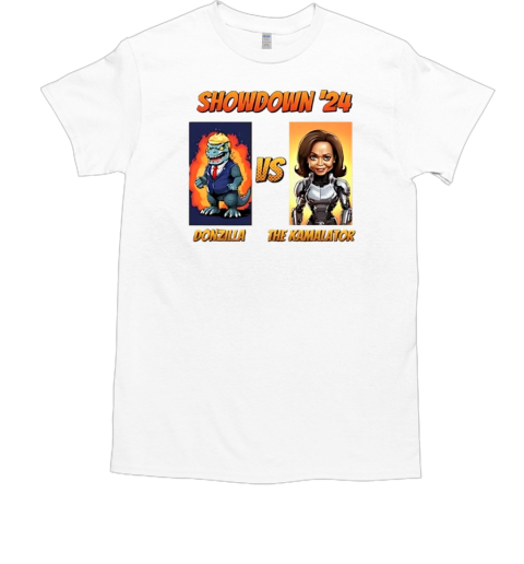 Showdown '24 Donzilla vs The Kamalator retro T-Shirt