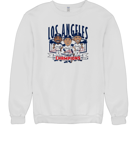 Design Los Angeles Baseball League Champions Caricatures T- Unisex Sweatshirt