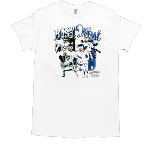 Yankees East vs Dodgers West heavyweight showdown 2024 World Championship T-Shirt Yankees East vs Dodgers West heavyweight showdown 2024 World Championship T-Shirt
