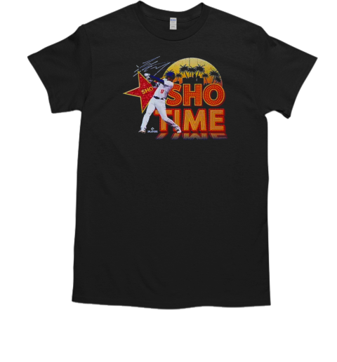Los Angeles Shohei Ohtani Sho Tme Signature Retro MLB T-Shirt Los Angeles Shohei Ohtani Sho Tme Signature Retro MLB T-Shirt