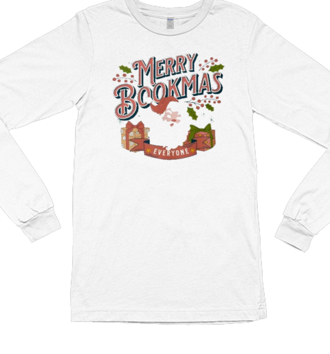 Merry Bookmas Christmas T- Long Sleeved T-shirt 