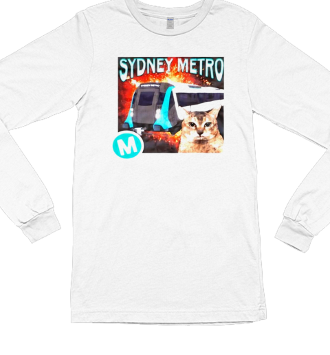 Sydney metro explosion cat T- Long Sleeved T-shirt 