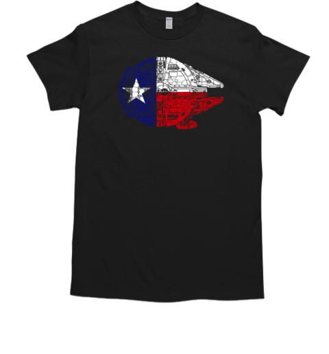 Texas Flag And The Millennium Falcon T-Shirt