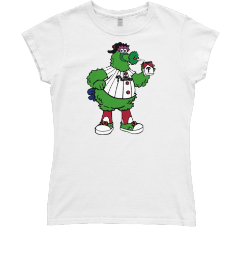 Official Phillies Smoking Philadelphia Phillies Mascot T- Classic Women's T-shirt