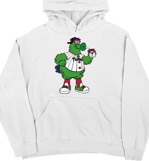 Official Phillies Smoking Philadelphia Phillies Mascot T- Unisex Hoodie