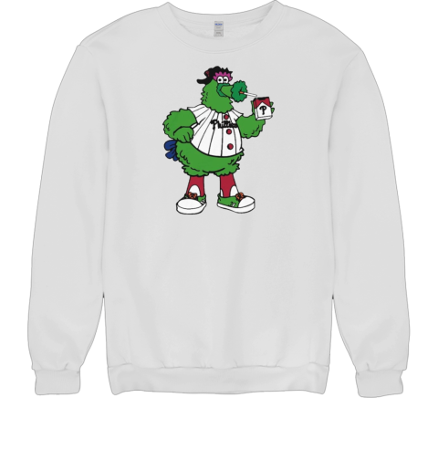 Official Phillies Smoking Philadelphia Phillies Mascot T- Unisex Sweatshirt