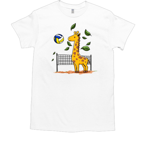 Giraffe Playing Volleyball T-Shirt