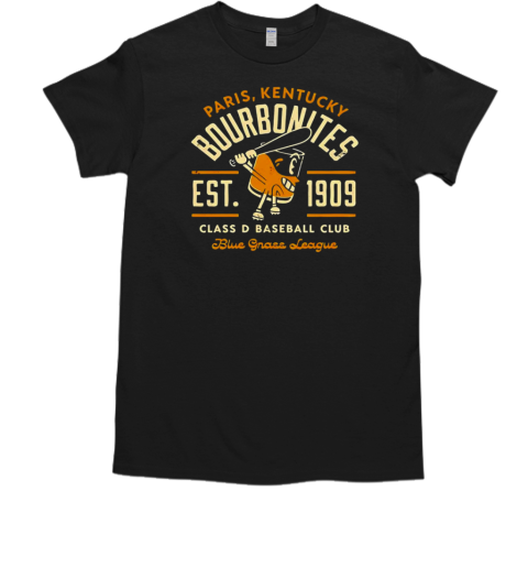 Paris Bourbonites Kentucky Class D Baseball Club est 1909 vintage T-Shirt