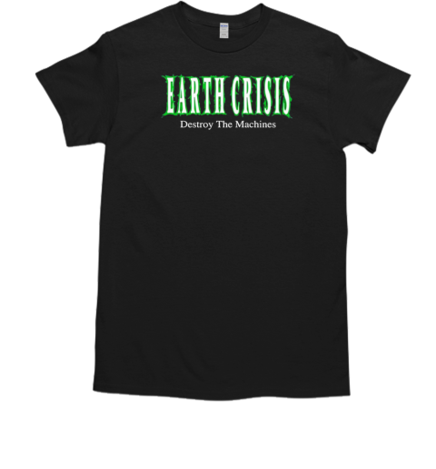 Pete Wentz wearing earth crisis destroy the machines T-Shirt