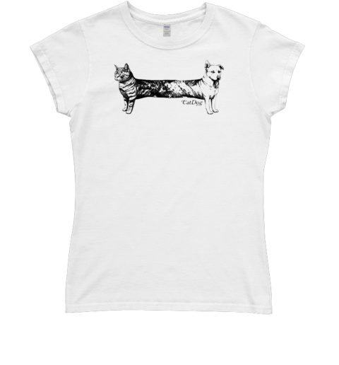 Cat And Dog Make Catdog Classic Women's T-shirt