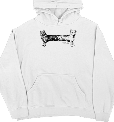 Cat And Dog Make Catdog Unisex Hoodie