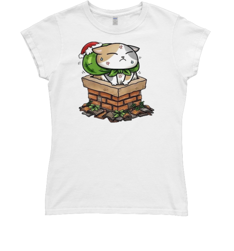 Cat Stuck In Chimney Christmas Classic Women's T-shirt