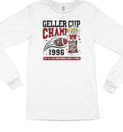 Georgia Bulldogs Geller Cup Champ Football Geller Cup Champ 1996 Long Sleeved T-shirt 