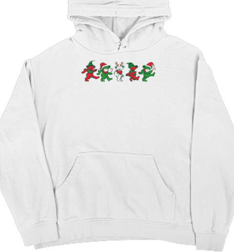 Grateful Dead Dancing Bears Christmas 2024 Unisex Hoodie