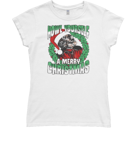 Howl Yourself A Merry Christmas Universal Monsters Classic Women's T-shirt