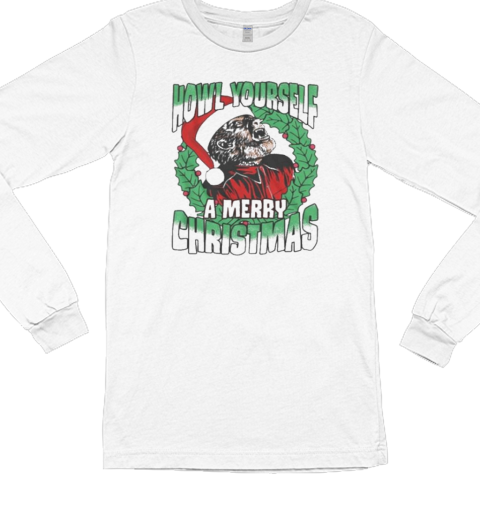 Howl Yourself A Merry Christmas Universal Monsters Long Sleeved T-shirt 