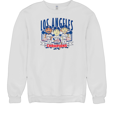 Los Angeles Dodgers baseball world champions caricatures Unisex Sweatshirt