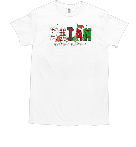 Personalized Christmas Name Brian Classic Men's T-shirt