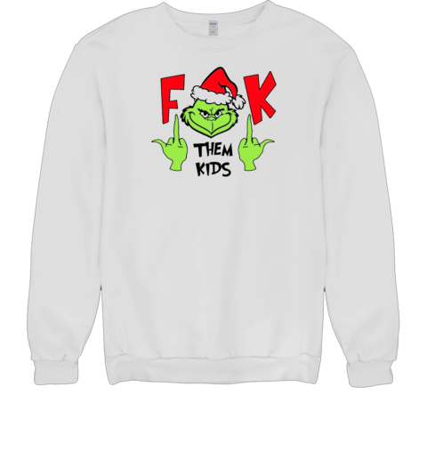 Santa Grinch fuck them kids Christmas 2024 Unisex Sweatshirt