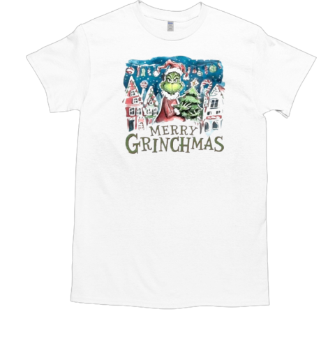 Small Town Christmas Merry Grichmas Retro Christmas Classic Men's T-shirt