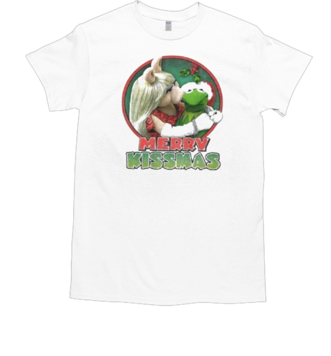 The Muppets Kermit Miss Piggy Merry Kissmas Classic Men's T-shirt