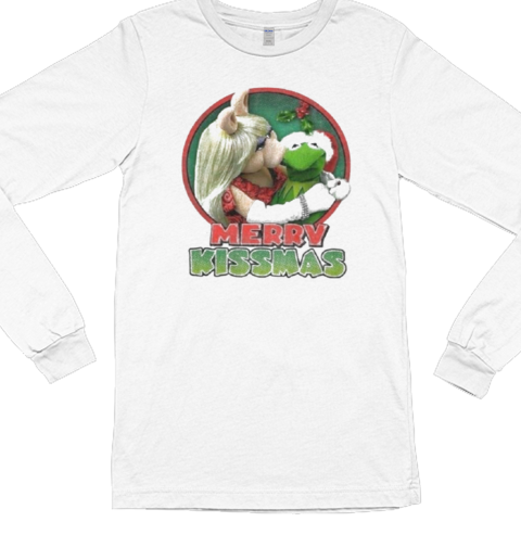 The Muppets Kermit Miss Piggy Merry Kissmas Long Sleeved T-shirt 