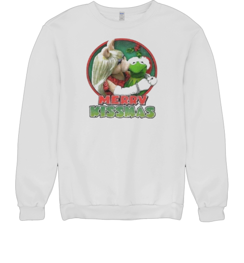 The Muppets Kermit Miss Piggy Merry Kissmas Unisex Sweatshirt