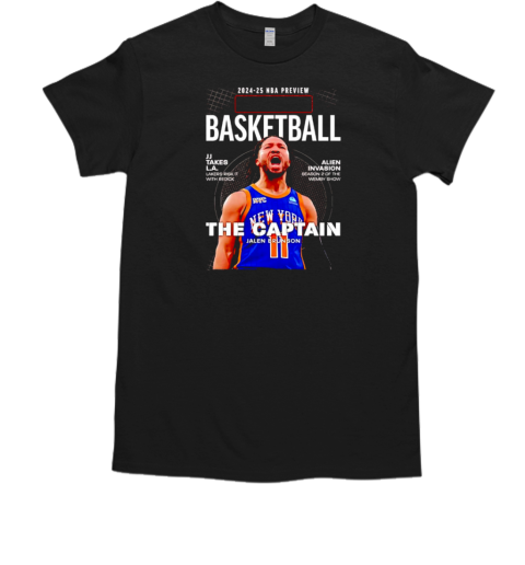 NBA preview Jalen Brunson New York Knicks basketball The Captain graphic T-Shirt