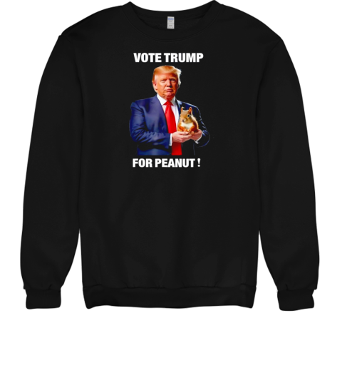 Vote Trump for peanut Unisex Sweatshirt