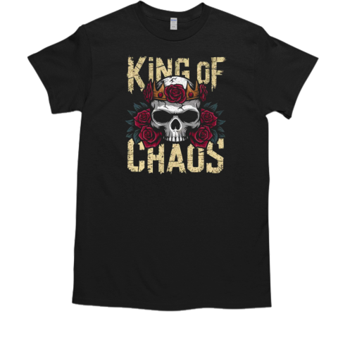 King of Chaos Skull Rose Crown T-Shirt