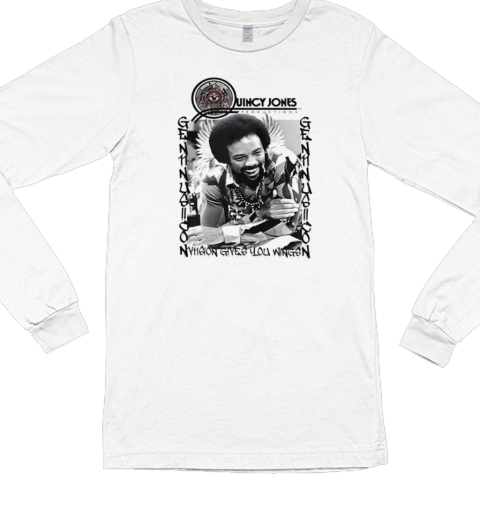 Quincy Jones RIP Music Lover Retro Long Sleeved T-shirt 